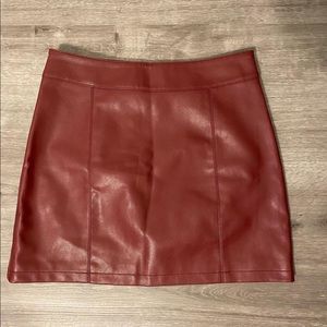 Leather skirt
